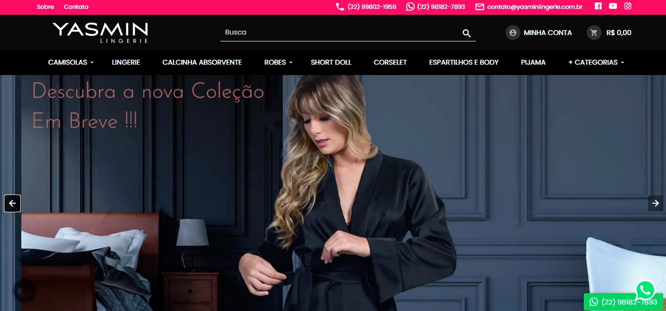 Conversa com o dono do e-commerce: Yasmin Lingerie