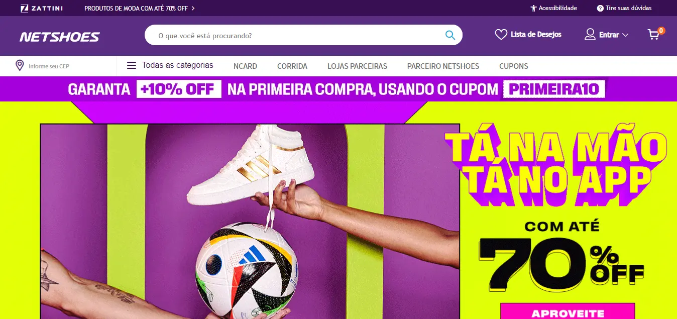 Netshoes é um dos principais marketplaces em artigos esportivos