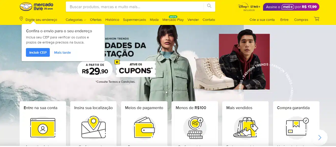 Mercado Livre foi o primeiro marketplace do Brasil e contínua líder