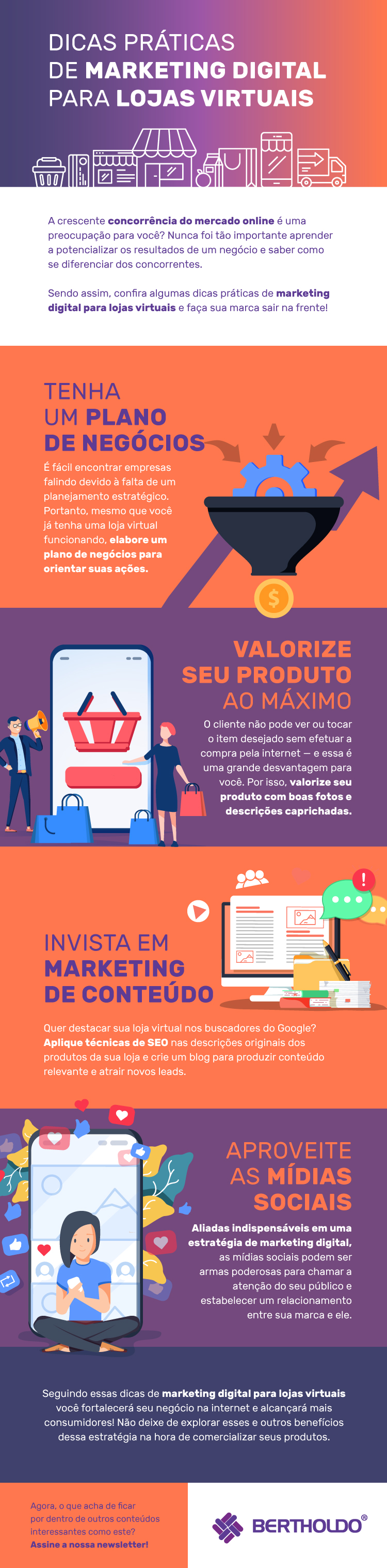 Infográfico: Marketing Digital para Lojas Virtuais