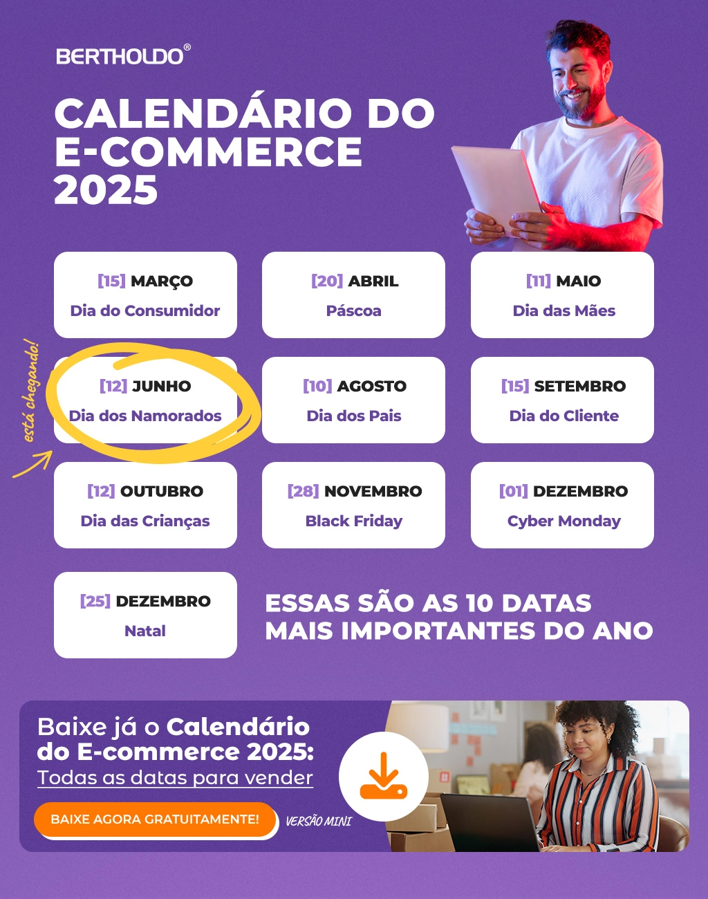 Calendário Comercial 2025 [Download Grátis] melhores datas