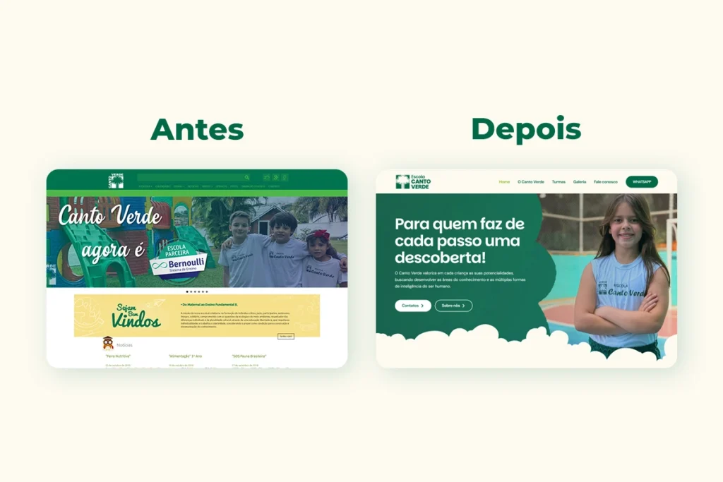 Escola Canto Verde renova site com a Bertholdo