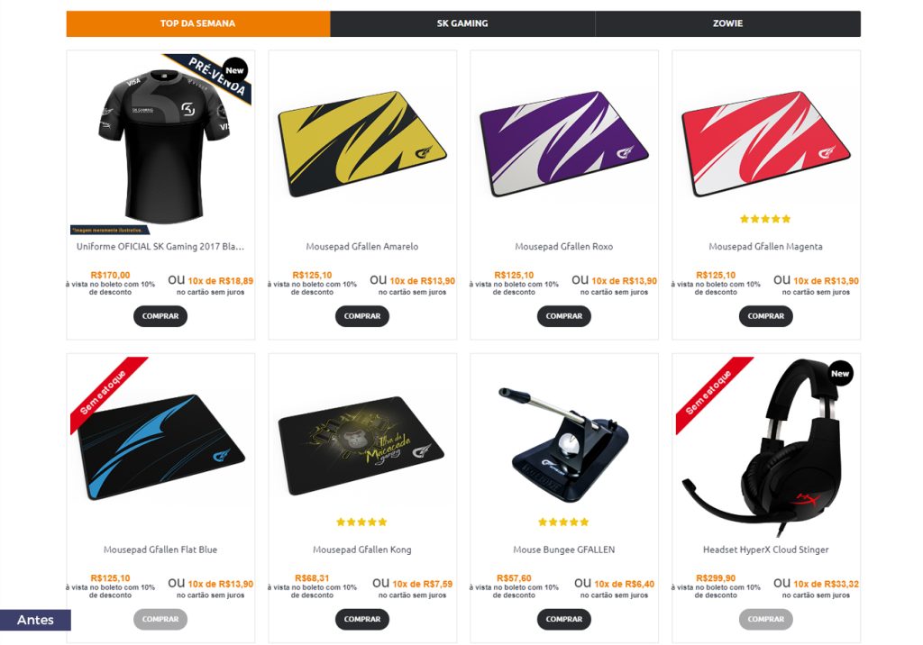 RENOVANDO CONCEITOS: Redesign da G.A Store