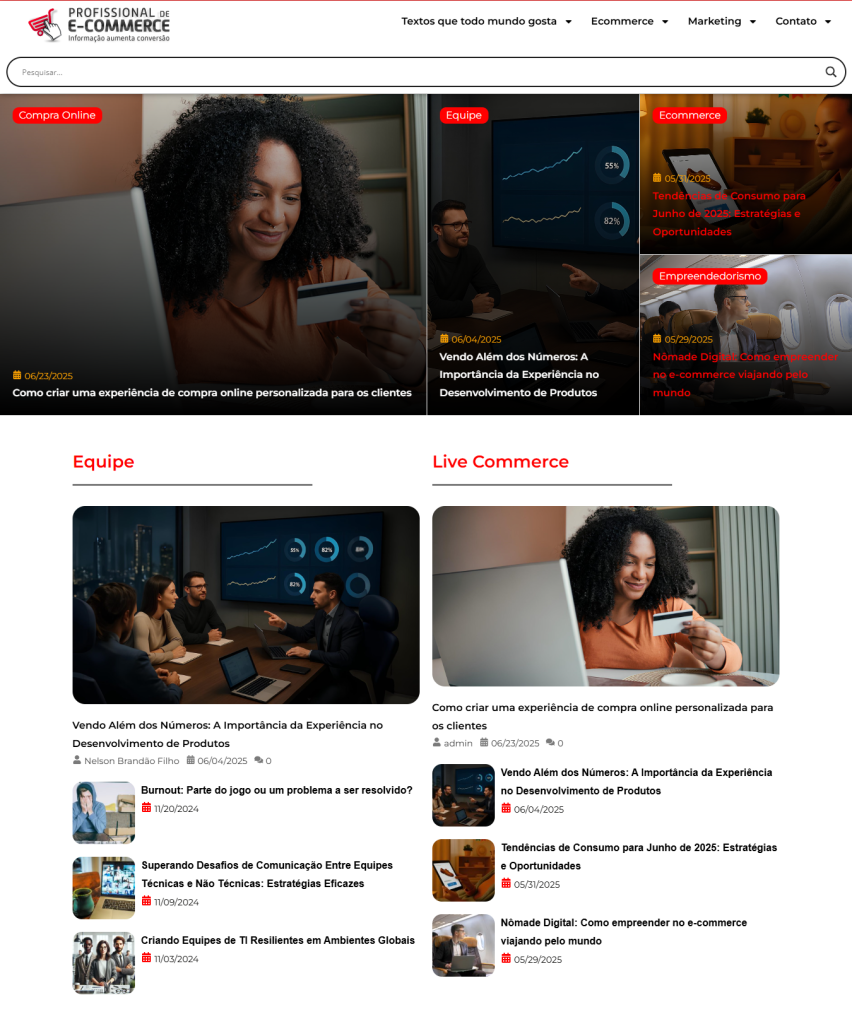 Profissional de E-commerce