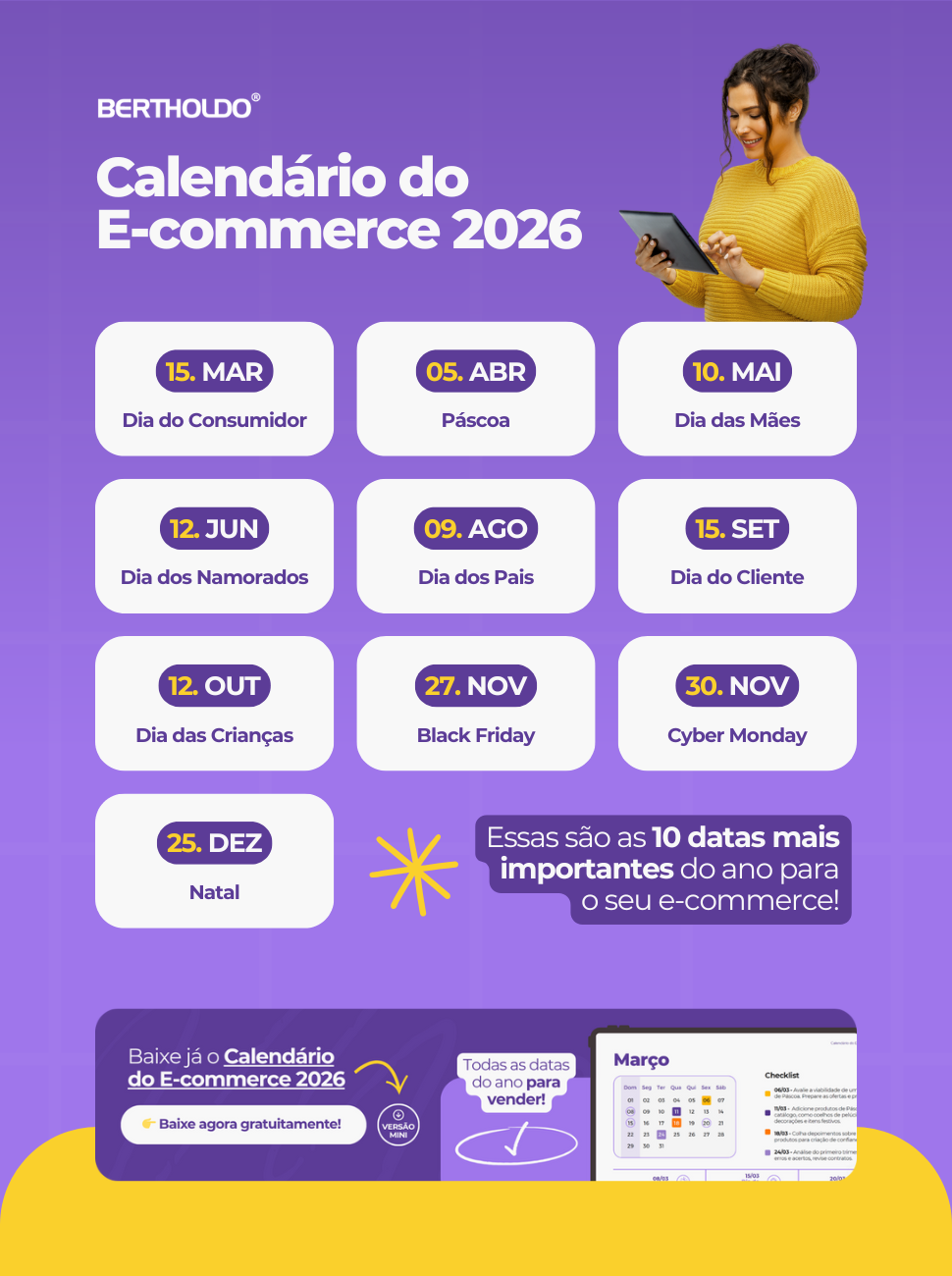 Calendário Comercial 2026