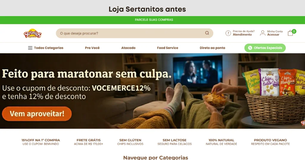 Conheça a Nova Loja Virtual da Sertanitos