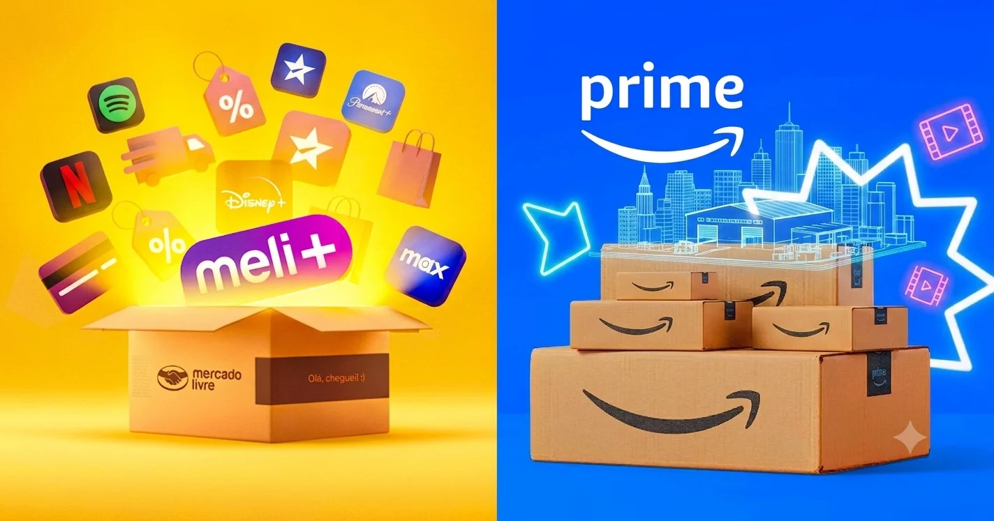 Meli+ ou Amazon Prime Meli+ ou Amazon Prime